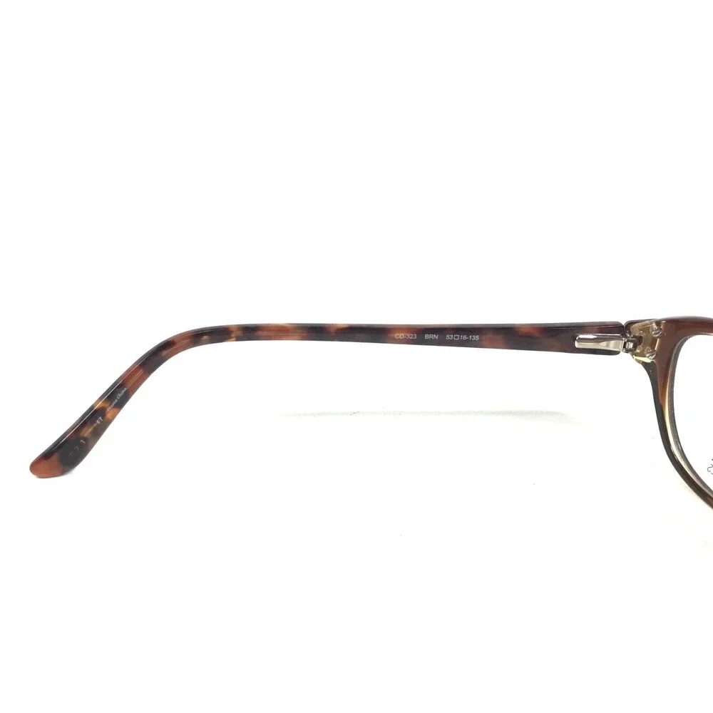 Catherine Deneuve CD-323 BRN Eyeglasses Frames Brown Round Full Rim 53-16-135